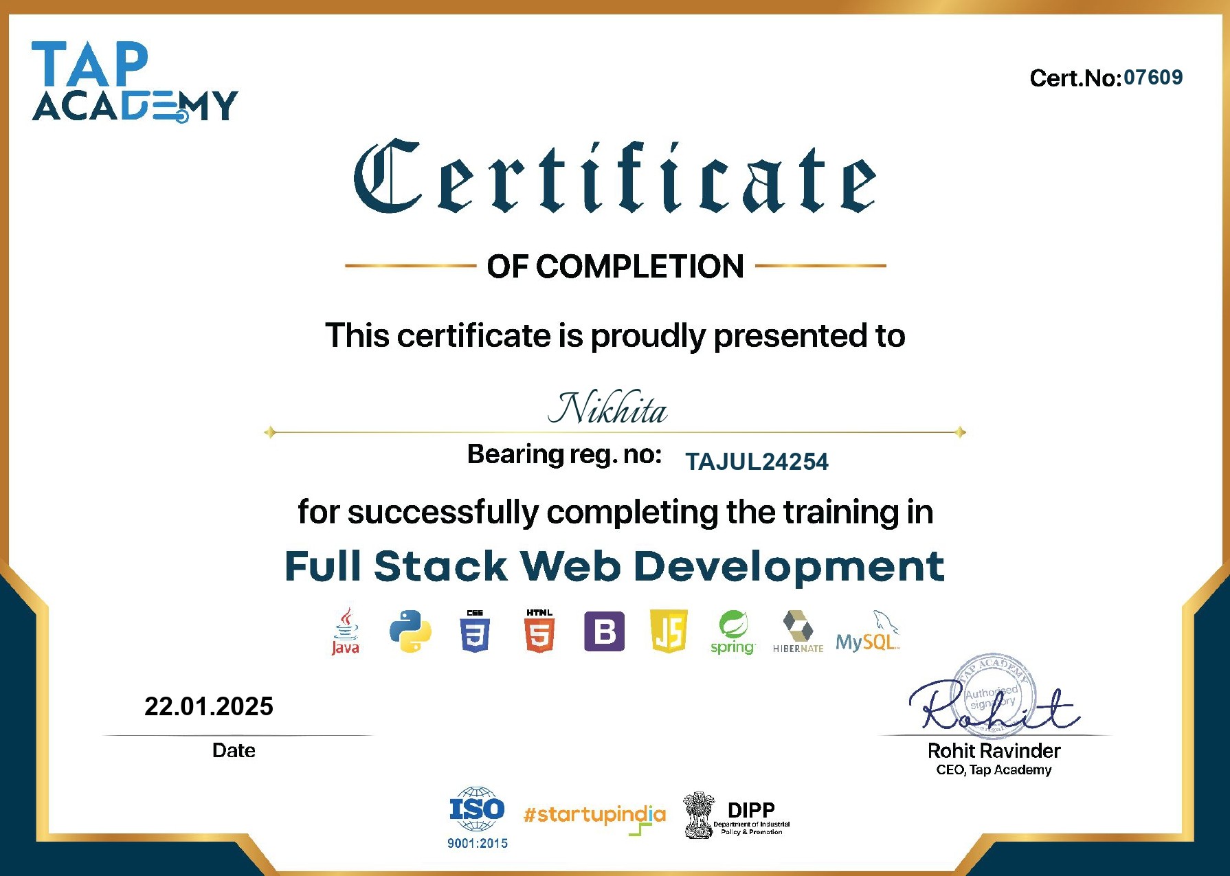 Web Development Certificate